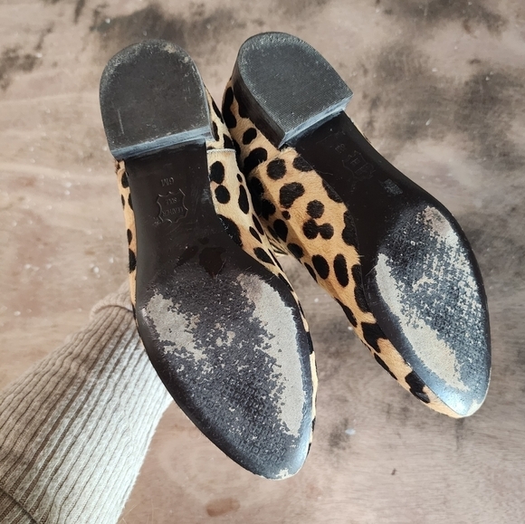 Tory Burch Boots Leopard Print Calf-Hair Chelsea Ankle Bootie 6 - Picture 7 of 15